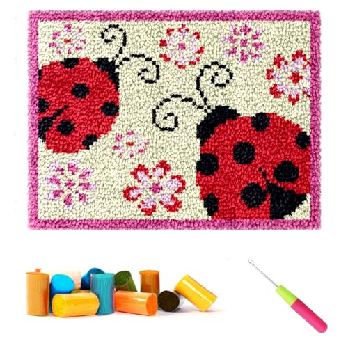 CCWORAN Teppichherstellungs-Set für Erwachsene, DIY, Basteln, Knüpfhaken, Teppich-Set, Wandteppich, Kissen, Strickmuster, bedruckte Netzmatte, Leinwand, Garn, Stoffdekorationen, Heimgeschenk, CCWORAN Teppichherstellungs-Set für Erwachsene, DIY, Basteln, Knüpfhaken, Teppich-Set, Wandteppich, Kissen, Strickmuster, bedruckte Netzmatte, Leinwand, Garn, Stoffdekorationen, Heimgeschenk, von CCWORAN