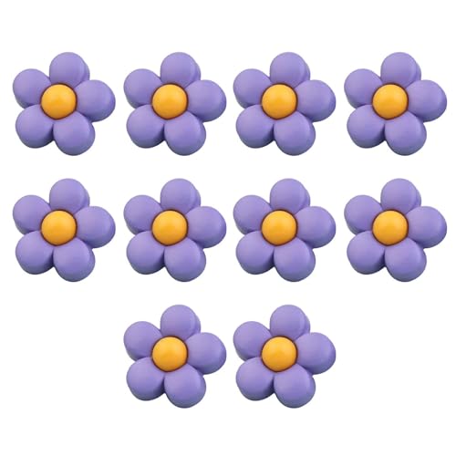 10 Stücke Kunststoff Knöpfe Knöpfe Kinder,kinderknöpfe Babyknöpfe Blumenknöpfe Für Mädchen Und Jungen-Violett+gelb-18mm 10 Stücke Kunststoff Knöpfe Knöpfe Kinder,kinderknöpfe Babyknöpfe Blumenknöpfe Für Mädchen Und Jungen-Violett+gelb-18mm von CCYXFB
