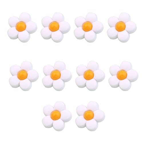 10 Stücke Kunststoff Knöpfe Knöpfe Kinder,kinderknöpfe Babyknöpfe Blumenknöpfe Für Mädchen Und Jungen-Weiß+gelb-18mm 10 Stücke Kunststoff Knöpfe Knöpfe Kinder,kinderknöpfe Babyknöpfe Blumenknöpfe Für Mädchen Und Jungen-Weiß+gelb-18mm von CCYXFB