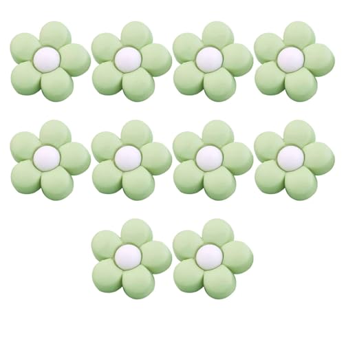 10 Stücke Kunststoff Knöpfe Knöpfe Kinder,kinderknöpfe Babyknöpfe Blumenknöpfe Für Mädchen Und Jungen-grün+Weiß-18mm 10 Stücke Kunststoff Knöpfe Knöpfe Kinder,kinderknöpfe Babyknöpfe Blumenknöpfe Für Mädchen Und Jungen-grün+Weiß-18mm von CCYXFB