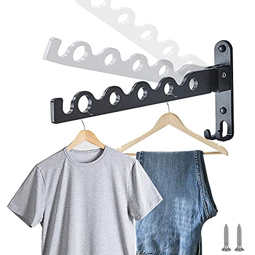 Wandgarderobe, Wand Kleiderstange, Kleiderstange zur Wandmontage Klappbar, Platzsparend Wand Kleiderlüfter, Garderobenhaken Klappbar, Mit Schrauben, für Wohnzimmer, Bad, Schlafzimmer, Büro, Schrank Wandgarderobe, Wand Kleiderstange, Kleiderstange zur Wandmontage Klappbar, Platzsparend Wand Kleiderlüfter, Garderobenhaken Klappbar, Mit Schrauben, für Wohnzimmer, Bad, Schlafzimmer, Büro, Schrank von CCYY