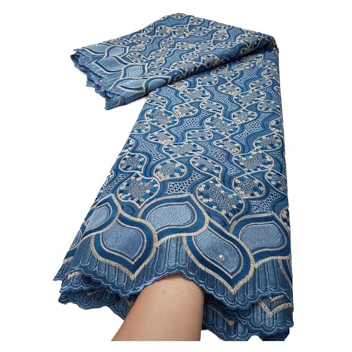 2,5 Yards Schweizer Voilespitze In Der Schweiz Afrikanischer Trockenspitzenstoff Stickerei Baumwollspitzenstoff For Nähen Von Partykleidung(TY127) von CCZRD