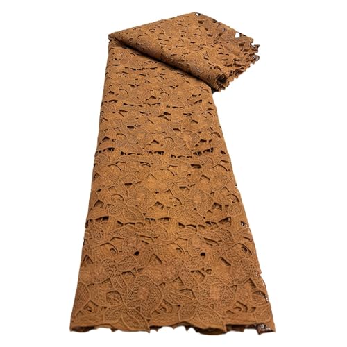 4,5 M Breite, Wasserlösliche Stickerei, Durchbrochene Spitze, Milchseidenstoff, Einfarbig, Kleidung, Kleiderzubehör(LY6738-2) von CCZRD