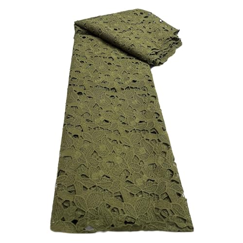 4,5 M Breite, Wasserlösliche Stickerei, Durchbrochene Spitze, Milchseidenstoff, Einfarbig, Kleidung, Kleiderzubehör(LY6738-3) von CCZRD
