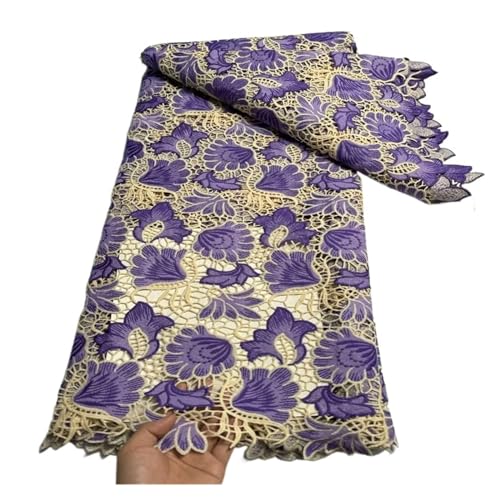 5 Yard Französisch Spitze Mit Pailletten Afrikanische Tüll Schnur Spitze Net Bestickt Stoff For Hochzeit(1) von CCZRD