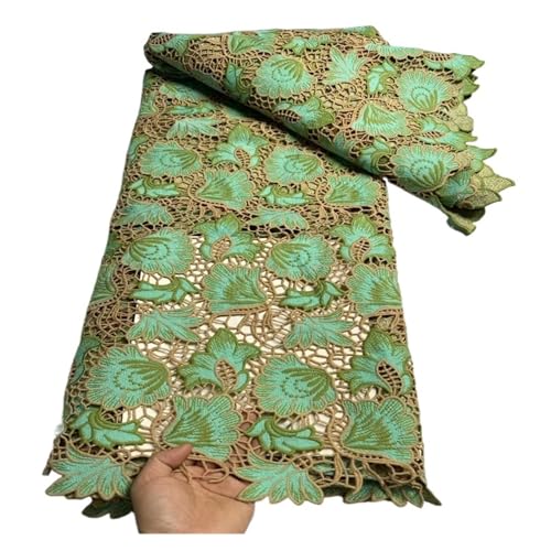 5 Yard Französisch Spitze Mit Pailletten Afrikanische Tüll Schnur Spitze Net Bestickt Stoff For Hochzeit(3) von CCZRD