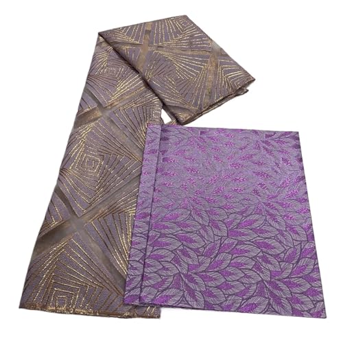 5 Yards Afrikanischer Jacquard-Brokat-Spitzenstoff Französische Tüllspitze Stickerei Goldlinie Nähen For Französisches Tüllkleid(Lace with sego-02) von CCZRD