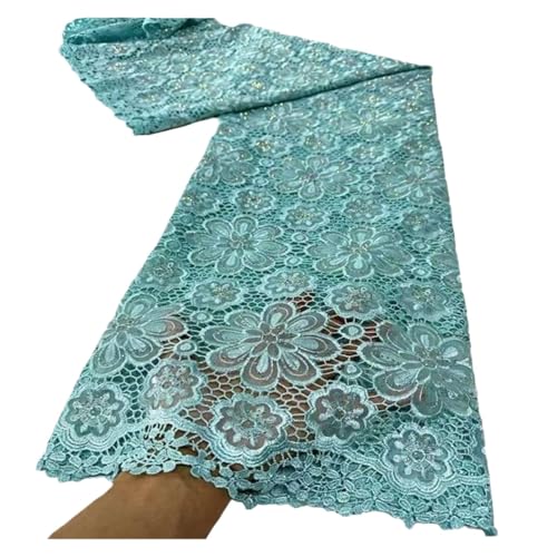 5 Yards Glasgarn Bügelspitzenstoffe Wasserlösliche Spitzenkleider Modestickereistoffe(2) von CCZRD