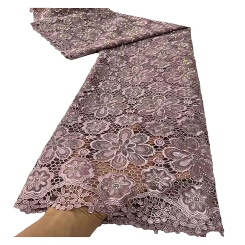 5 Yards Glasgarn Bügelspitzenstoffe Wasserlösliche Spitzenkleider Modestickereistoffe(4) von CCZRD