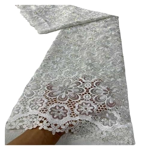 5 Yards Glasgarn Bügelspitzenstoffe Wasserlösliche Spitzenkleider Modestickereistoffe(6) von CCZRD