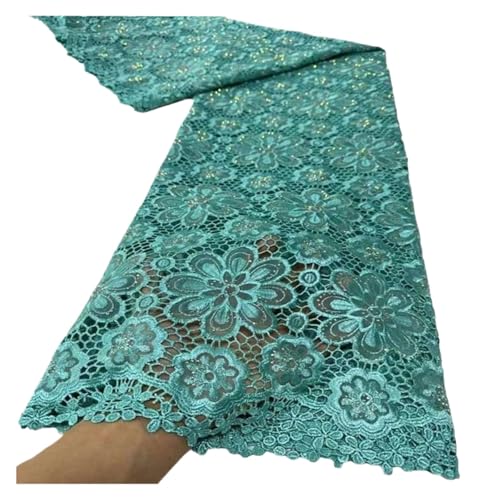 5 Yards Glasgarn Bügelspitzenstoffe Wasserlösliche Spitzenkleider Modestickereistoffe(7) von CCZRD