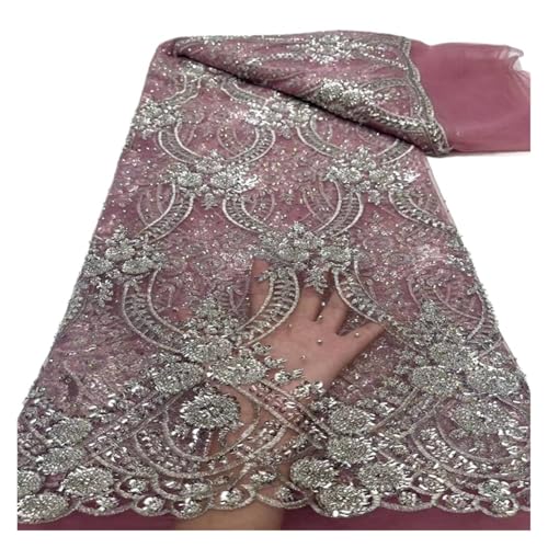5 Yards Mesh Perlen Stoffe Bestickt Pailletten Spitze(2) von CCZRD