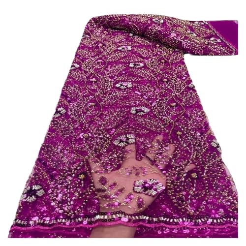 5 Yards Netzperlen Pailletten Hochzeitskleid Abendkleid Stoff Perlenstickerei Paillettenkleid Spitze(3) von CCZRD