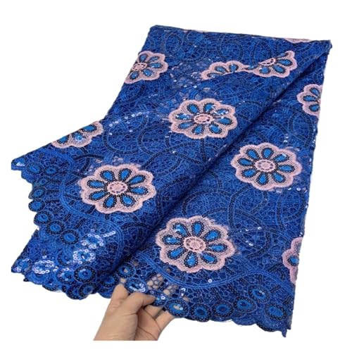 5 Yards Pailletten Perlen Bestickt Mesh Bestickt Stoff Wasserlösliche Spitze Brautkleid Spitze Stoff(6) von CCZRD