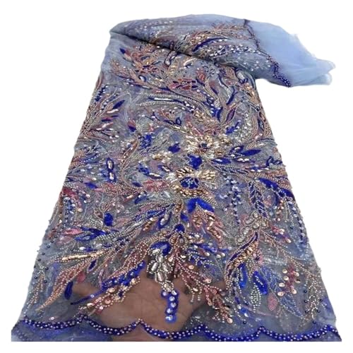 5 Yards Perlenrohr Bubble Lace Hochzeitskleid Mode Mesh Stoffe(1) von CCZRD