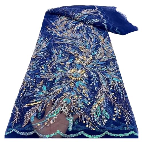 5 Yards Perlenrohr Bubble Lace Hochzeitskleid Mode Mesh Stoffe(2) von CCZRD
