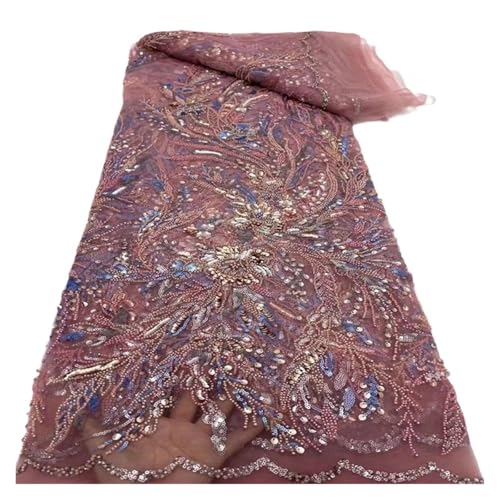 5 Yards Perlenrohr Bubble Lace Hochzeitskleid Mode Mesh Stoffe(3) von CCZRD