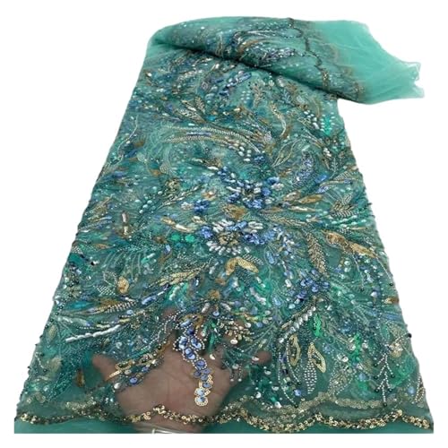 5 Yards Perlenrohr Bubble Lace Hochzeitskleid Mode Mesh Stoffe(7) von CCZRD