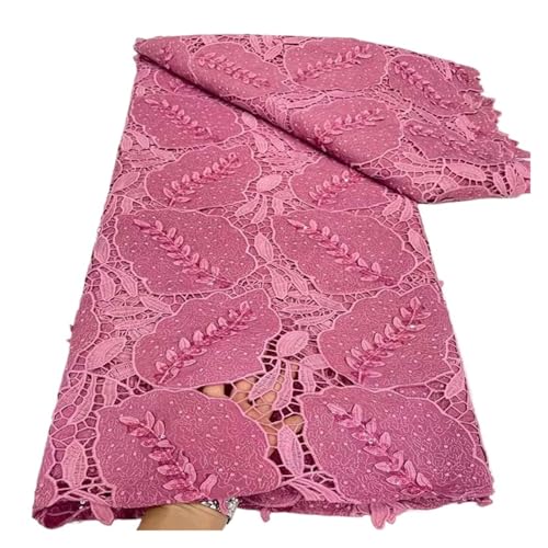 5 Yards Spitze Stickerei Durchbrochene Wasser Löslich Milch Seide Hochzeit Kleid Kleidung Stoffe(1) von CCZRD