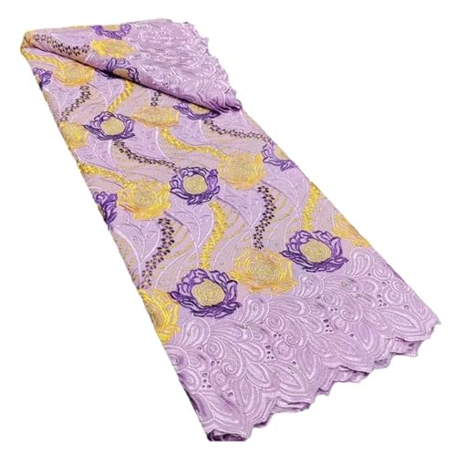 5 Yards Spitzenbestickter Baumwollstoff(7) von CCZRD