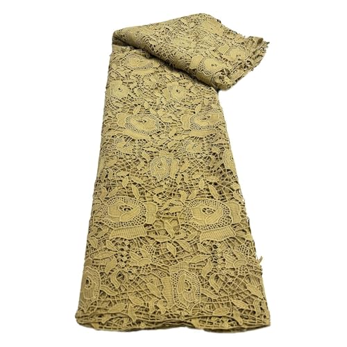 5 Yards Spitzenstoff, Wasserlöslicher Spitzenstoff, Stickereistoff, Kleid, Rock, Kleidungszubehör(2) von CCZRD