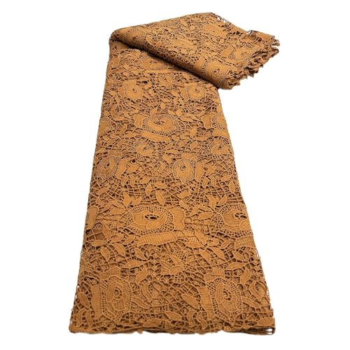 5 Yards Spitzenstoff, Wasserlöslicher Spitzenstoff, Stickereistoff, Kleid, Rock, Kleidungszubehör(4) von CCZRD