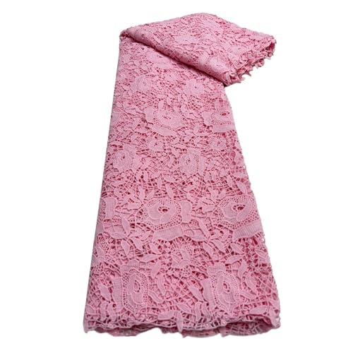 5 Yards Spitzenstoff, Wasserlöslicher Spitzenstoff, Stickereistoff, Kleid, Rock, Kleidungszubehör(8) von CCZRD
