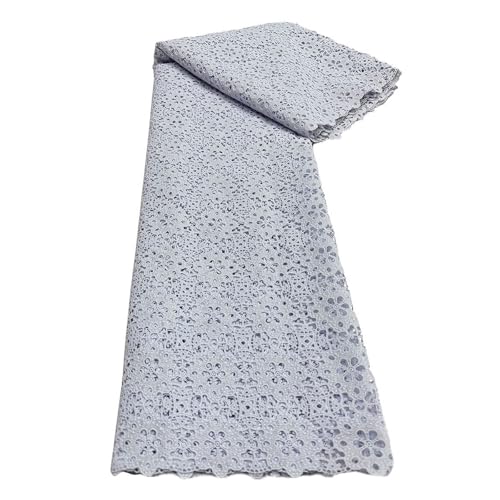 5 Yards Spitzenstoff Milchseide Wasserlösliche Stoffe In Voller Breite Durchbrochenes Polyester Leichte Kleine Blumen Stickerei Kleid(3) von CCZRD