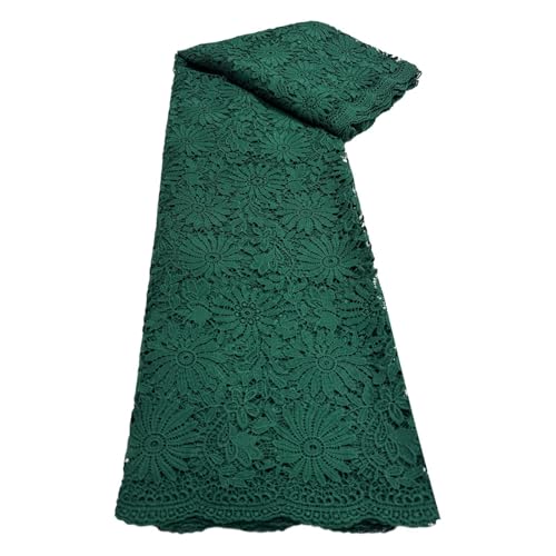 5 Yards Spitzenstoff Skelettspitze Stickstoff Wasserlöslicher Spitzenstoff Hochzeitsleistungskleidungsstoffe(1) von CCZRD