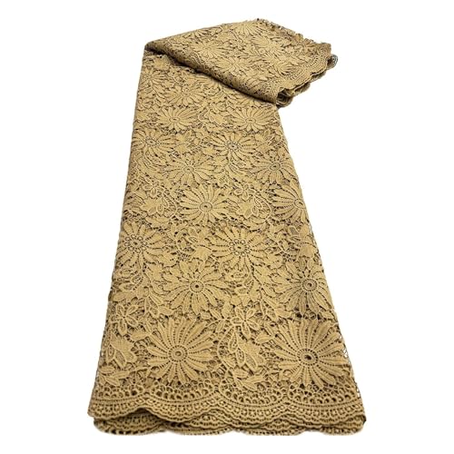 5 Yards Spitzenstoff Skelettspitze Stickstoff Wasserlöslicher Spitzenstoff Hochzeitsleistungskleidungsstoffe(2) von CCZRD