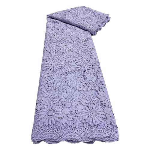 5 Yards Spitzenstoff Skelettspitze Stickstoff Wasserlöslicher Spitzenstoff Hochzeitsleistungskleidungsstoffe(9) von CCZRD