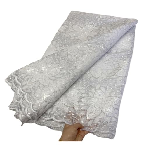 5 Yards Stickerei Stoff Perlen Rohr Stickerei Spitze Bankett Hochzeit Spitze Stoffe(7) von CCZRD
