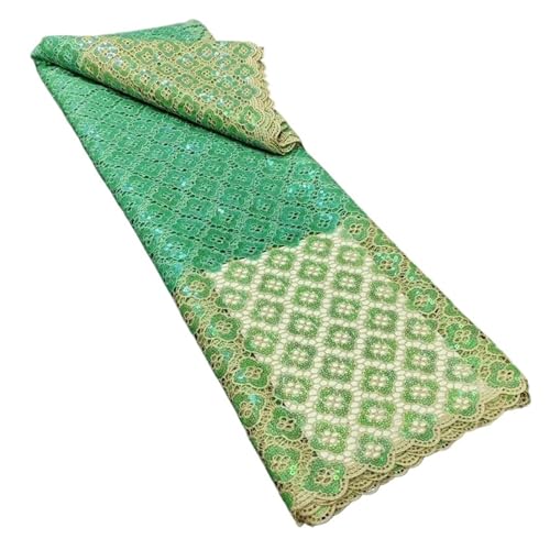 5 Yards Voller Länge Blumenmuster Wasserlöslicher Spitzenstoff Durchbrochener Rock Afrikanischer Spitzenstoff(4) von CCZRD