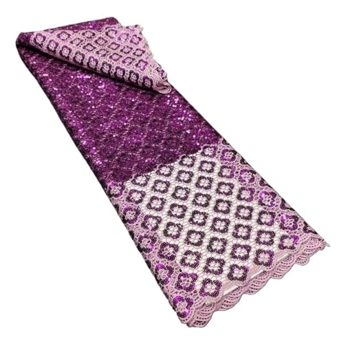 5 Yards Voller Länge Blumenmuster Wasserlöslicher Spitzenstoff Durchbrochener Rock Afrikanischer Spitzenstoff(8) von CCZRD