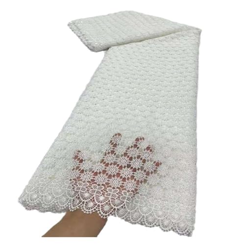 5 Yards Volltonfarbe Durchbrochene Wasserlösliche Stoffe Spitzenstoff Bekleidungsstoffe(4) von CCZRD