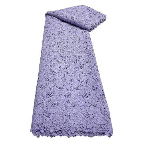 5 Yards Wasserlösliche Polyester-Seidenstickerei-Spitzen-Blumenstoffe Hochzeits-Party-Kleid-Stoffe(4) von CCZRD