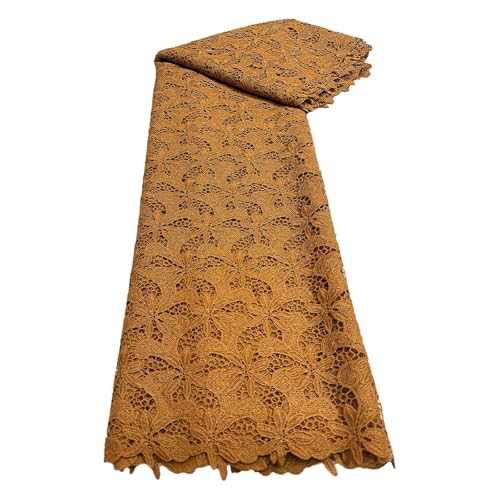 5 Yards Wasserlösliche Polyester-Seidenstickerei-Spitzen-Blumenstoffe Hochzeits-Party-Kleid-Stoffe(7) von CCZRD