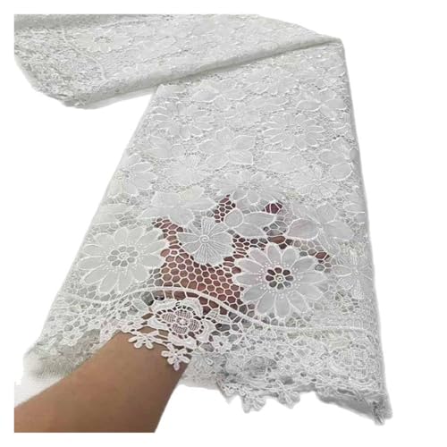 5 Yards Wasserlösliche Spitze Vintage Durchbrochene Mesh Stickerei Stoff Kleid Stoffe(7) von CCZRD