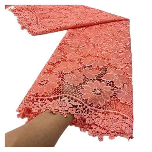 5 Yards Wasserlösliche Spitze Vintage Durchbrochene Mesh Stickerei Stoff Kleid Stoffe(8) von CCZRD