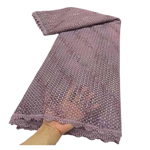 5 Yards Weiche Stickstoffe, Ausgehöhlte, Wasserlösliche, Bedruckte Spitzenstoffe Aus Milchseide, Kleiderstoffe(2) von CCZRD