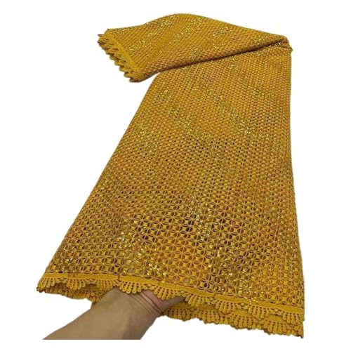5 Yards Weiche Stickstoffe, Ausgehöhlte, Wasserlösliche, Bedruckte Spitzenstoffe Aus Milchseide, Kleiderstoffe(6) von CCZRD