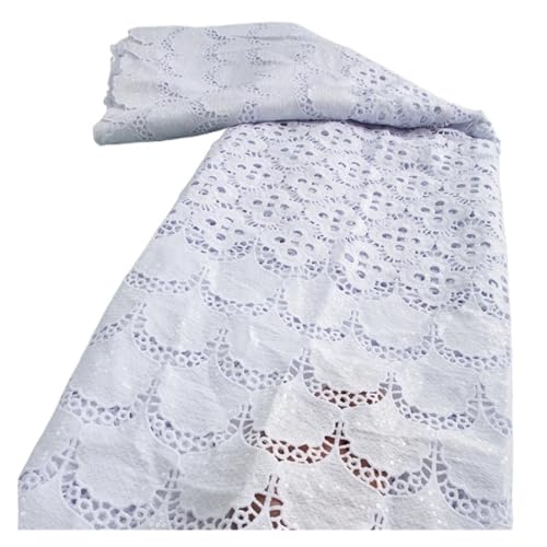 Afrikanischer Kordel-Spitzenstoff, Nigerianischer Wasserlöslicher Spitzenstoff For Frauen, Abendparty-Kleider, 2,5 Yards(TY361014) von CCZRD
