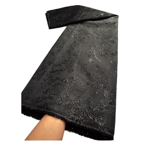 Ankunft Afrikanischer Jacquard-Spitzenstoff, Nigerianischer Brokatstoff, Organza-Spitze For Hochzeit, Abend, Abschlussball, Damenkleider(TY34647,2.5 Yards) von CCZRD