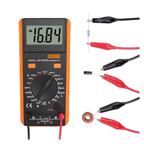 Digital-Multimeter LCR Meter Tester Tool Kit For Induktivität Kapazität Widerstand LCD Display Mess Meter von CCZRD