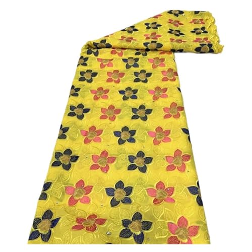 Diy Afrikanischer Schweizer Spitzenstoff Nigerianischer Baumwollspitzenstoff Schweizer Voile For Party Diy Kleid 5yard(2african lace fabric) von CCZRD