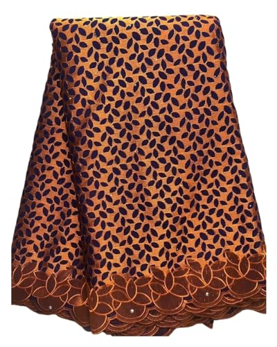 Dubai Schweizer Voile Afrikanische Baumwollspitze Stoff Spitze Nigeria Strass Baumwollspitze Stoff For Frauen Partykleid 5yard(4) von CCZRD