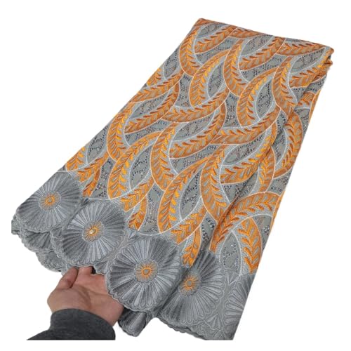 Schweizer Voile-Spitze-Stoff Afrikanische Baumwolle 5 Yards Nigerianischen Mesh-Stickerei-Spitze-Stoffe For Hochzeitskleid(LY2189-1) von CCZRD