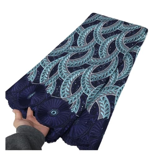 Schweizer Voile-Spitze-Stoff Afrikanische Baumwolle 5 Yards Nigerianischen Mesh-Stickerei-Spitze-Stoffe For Hochzeitskleid(LY2189-6) von CCZRD