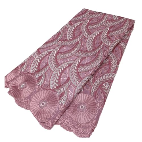 Schweizer Voile-Spitze-Stoff Afrikanische Baumwolle 5 Yards Nigerianischen Mesh-Stickerei-Spitze-Stoffe For Hochzeitskleid(LY2189-7) von CCZRD