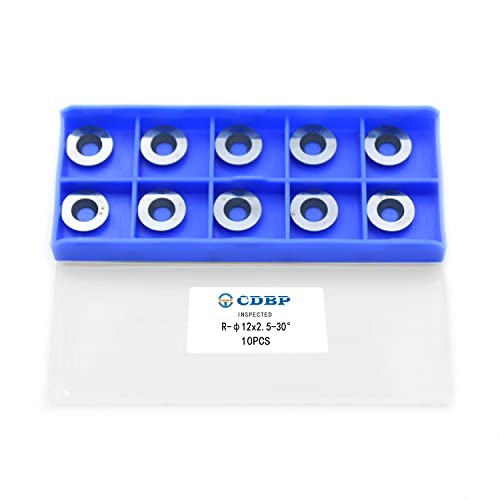 CDBP 12 mm runde Hartmetall-Einsätze, Indexierbar, passend für DIY Drehmaschine Holzdrehwerkzeuge, Ci3, 10 Stück CDBP 12 mm runde Hartmetall-Einsätze, Indexierbar, passend für DIY Drehmaschine Holzdrehwerkzeuge, Ci3, 10 Stück von CDBP